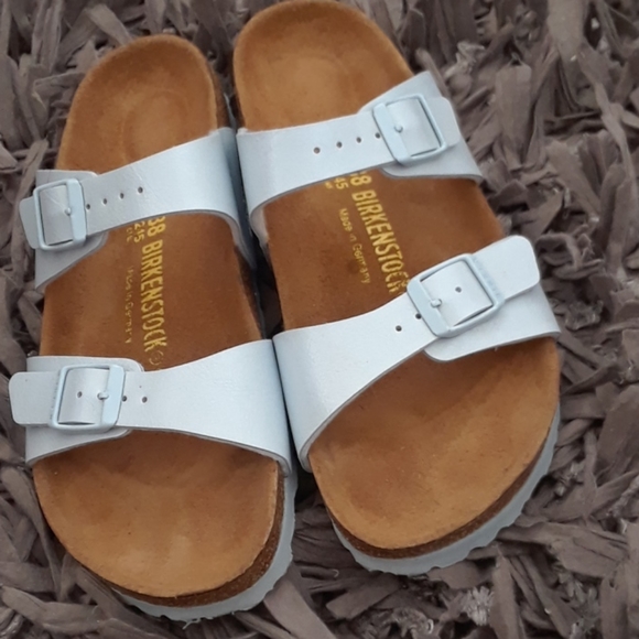 Birkenstock Shoes - BIRKS! POWDER BLUE..PRICE FIRM